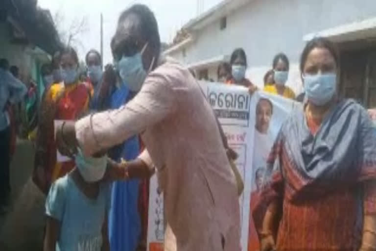 The corona virus awareness campaign in nuapada district