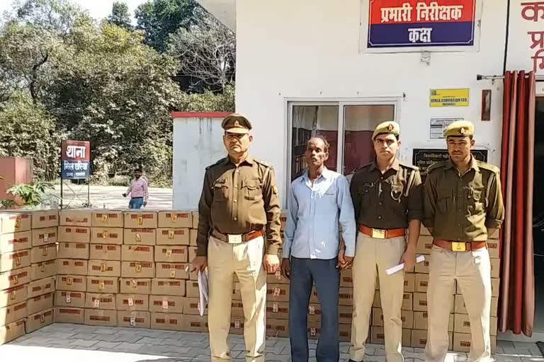 मिल एरिया पुलिस ने बरामद की 119 पेटी शराब.