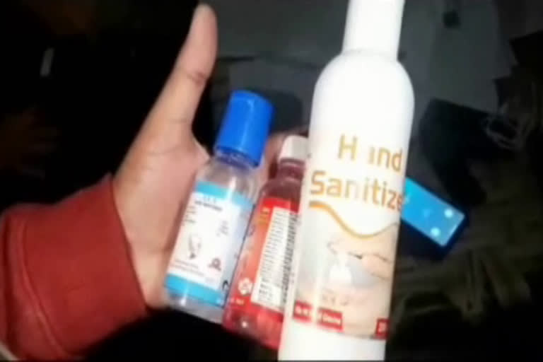 raid on illegal sanitizer factory