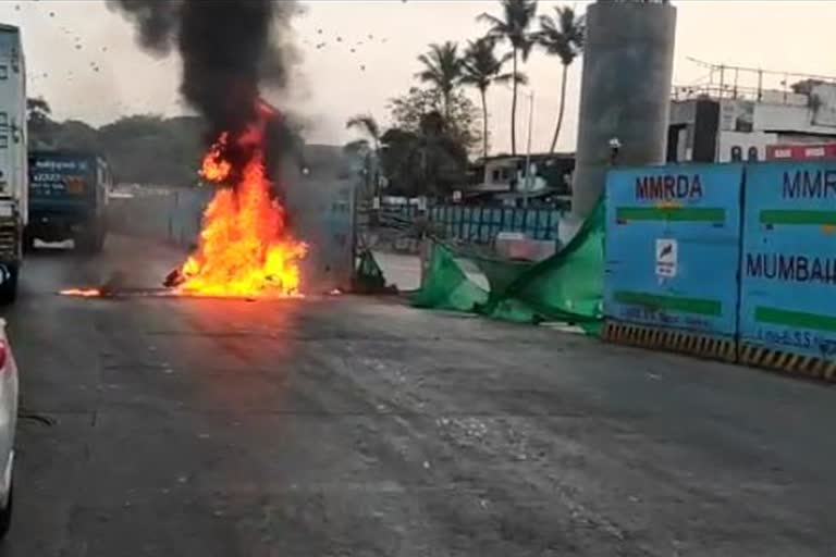 Burning Two-wheeler