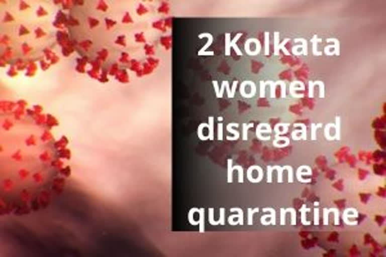 Woman disregard quarantine