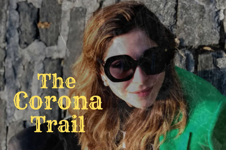 A reckless singer's corona trail: A tale of two cities