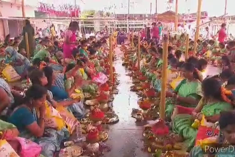 grand celebrate laksha kunkumarchana in ichaouram swechhavathi goddess temple