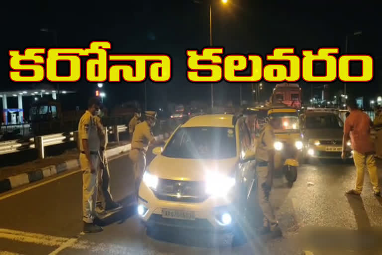 check point at ramapuram cross road kodada Andhra-telangana boarder