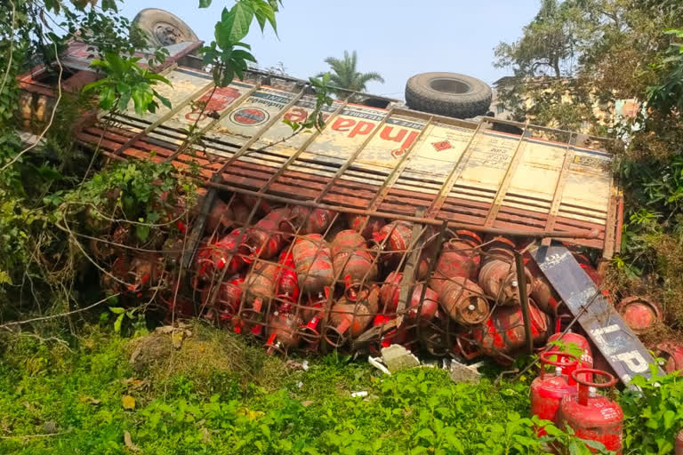 Truck accident  at sivasagar