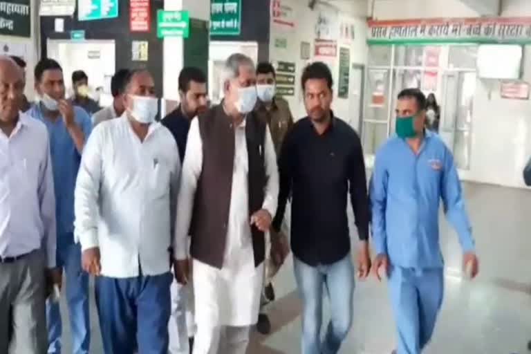 mla leela ram visited civil hospital kaithal