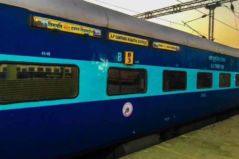 8 train passengers tested positive for COVID19 who had travelled  from Delhi to Ramagundam