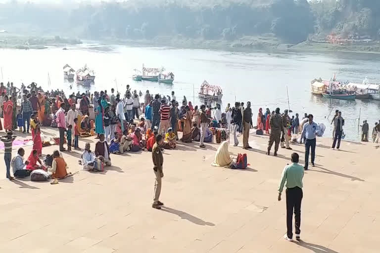 Narmada bath ban due to corona in dewas