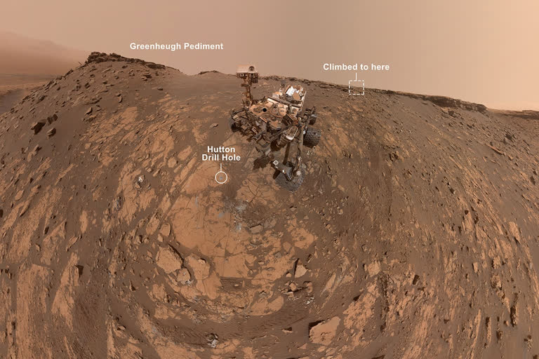 NASA's Curiosity Mars rover recently set a record for the steepest terrain it's ever climbed and in the process, took a selfie.