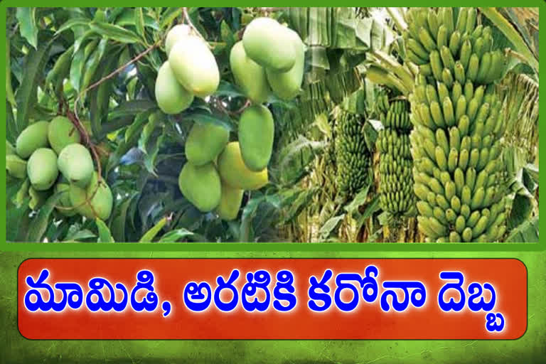 కరోనా మహమ్మారికి పడిపోతున్న పండ్ల ధరలు