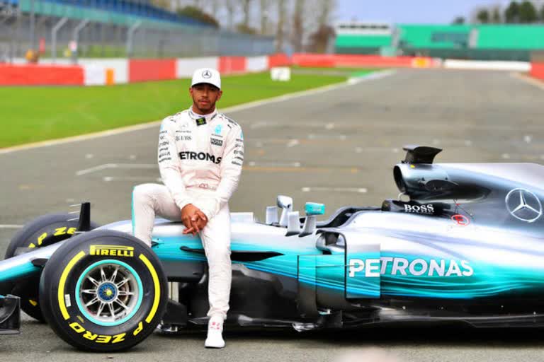 Formula One racer lewis hamilton is in isolation