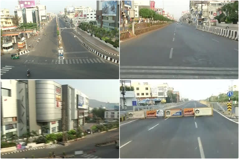 janata curfew in vijayawada benz circle