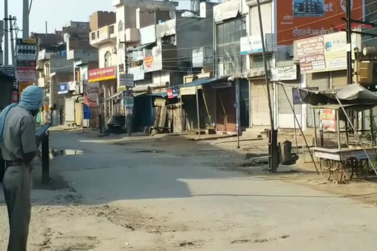 Palwal People supported janta curfew, silence in streets and markets