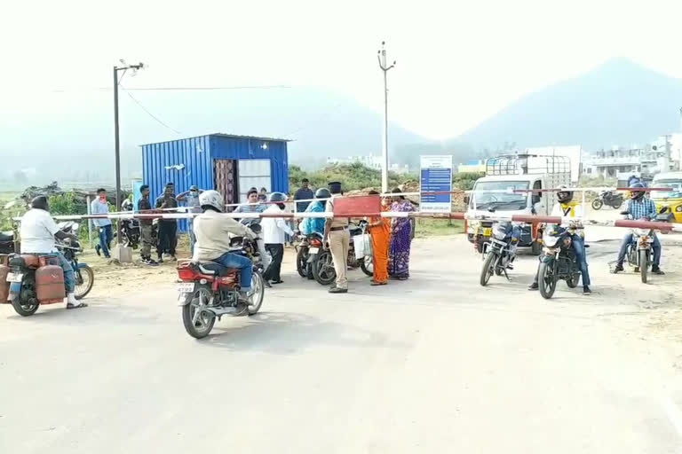 Closure of Interstate Boundaries in Srikakulam District