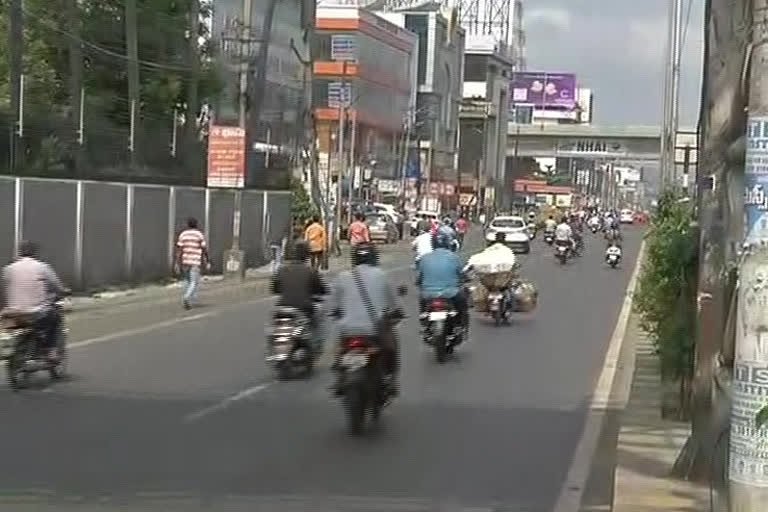 Conditions in Vijayawada in contrast to the lockdown