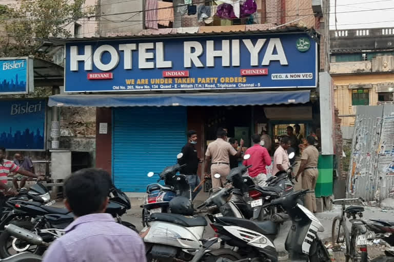 action taken against the shop during janta curfew in chennai