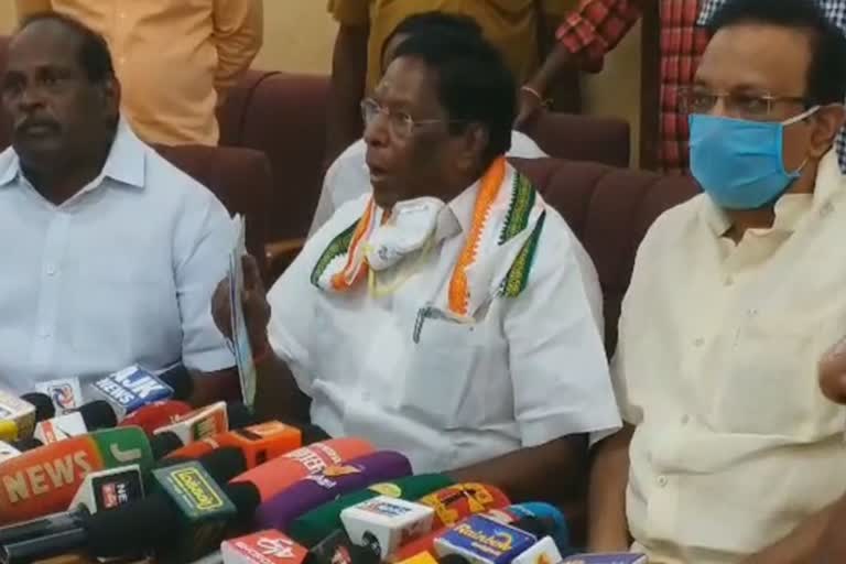 puducherry cm announced 144 due to corono virus precautionary activities