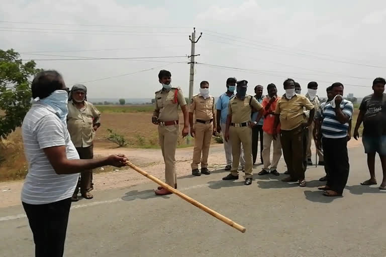 guntur to telangana boarder closed  people facing problems