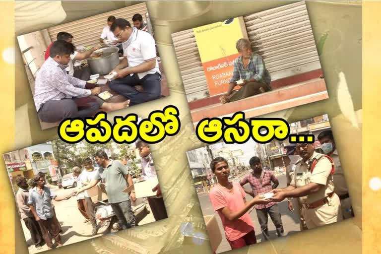 Guntur jain youth distribute food to poor