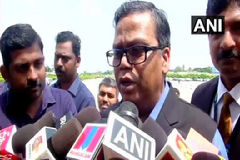 Kerala DGP Loknath Behera speaking to media