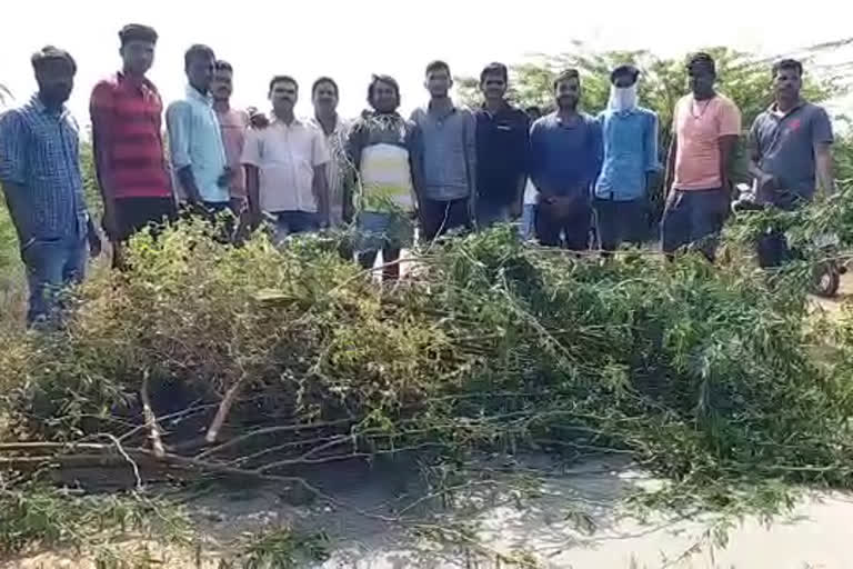 Roads restrained by newcomers to the Villages in Mahabubabad District