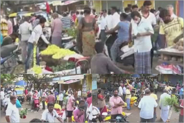 Don't Care for Government Order: Davanagere people over buying vegetables