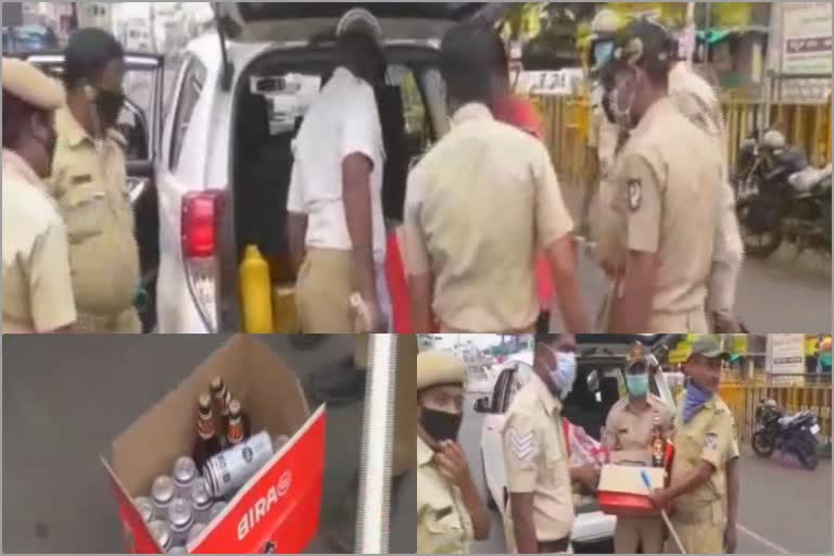 Quarantine orders alcohol in car