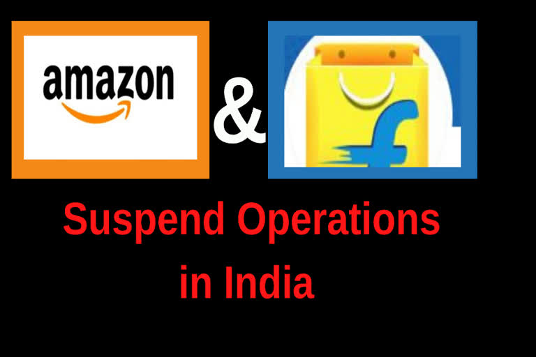 Flipkart ceases operations, Amazon stops new orders amid lockdown (Ld)