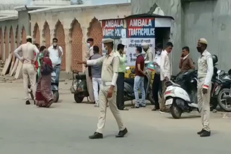 no effect of lockdown in ambala