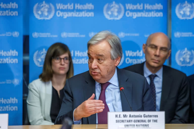 whole of humanity at risk due to Coronavirus  Coronavirus outbreak worldwide  COVID-19  war against COVID-19  UN Secretary-General Antonio Guterres  Antonio Guterres  United Nations on Coronavirus  ഐക്യരാഷ്ട്രസഭ  കൊവിഡ് മുഴുവൻ മനുഷ്യരാശിക്കും ഭീഷണിയെന്ന് ഐക്യരാഷ്ട്രസഭ  യുഎൻ സെക്രട്ടറി ജനറൽ അന്‍റോണിയോ ഗുട്ടെറസ്