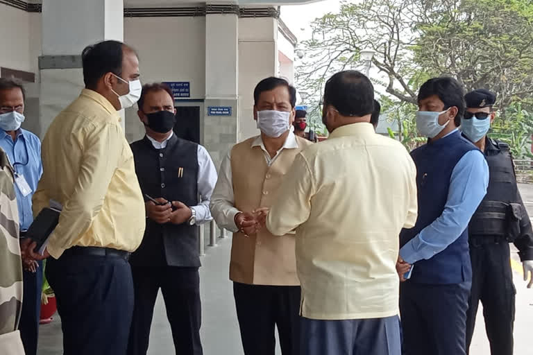 ASSAM CM SARBANANDAN SONOWAL VISIT TEZPUR MEDICAL COLLEGE