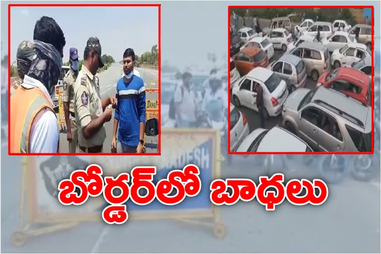 Commuters struggles to reach homes in Ap borders