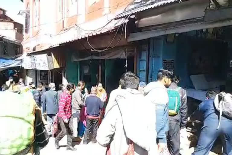 Police got shops closed at 11 o'clock, people could not find goods