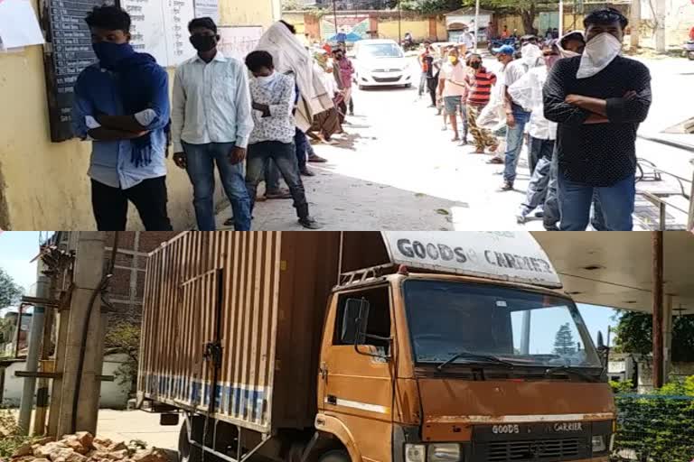 police seized truck container in lohardaga