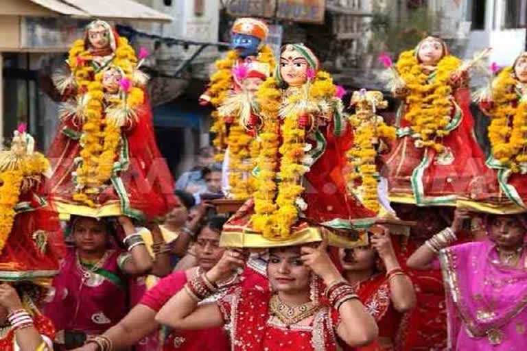 Gangaur Pujan News, अलवर में गणगौर