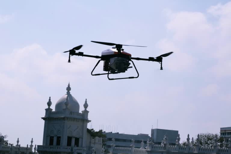 Monitoring of Chennai, Erode and Kanyakumari Districts by Drone