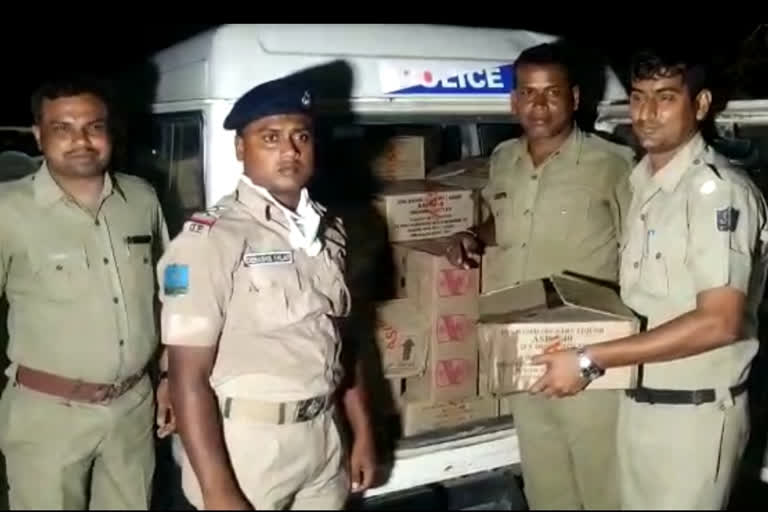 43 Box of stolen liquor seized