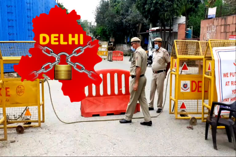 Police strict on Delhi-Haryana border due to lockdown