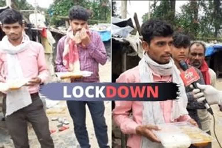 COVID-19 Coronavirus outbreak coronavirus Lockdown Chandan Hulla Village South Delhi பசியால் வாடிய குடும்பத்தை காப்பாற்றிய ஈடிவி பாரத்! கரோனா பாதிப்பு டெல்லி பசியால் வாடிய குடும்பம் பசிக்கொடுமை