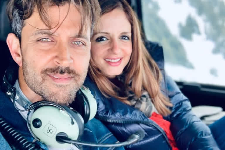 Sussanne shift with Hrithik