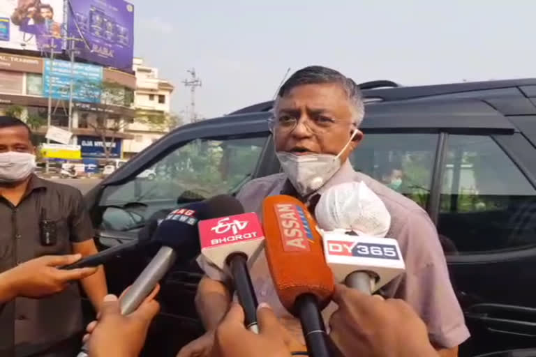 Minister look lockdown Situation visit tinsukia guwahati assam etv bharat news