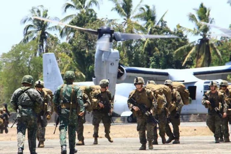 US cancels major Philippines war games due to virus  യുഎസ്  ഫിലിപ്പീൻസ്  സൈനിക അഭ്യാസം റദ്ദാക്കി  COVID-19  US Indo-Pacific Command chief Admiral Phil Davidson  Balikatan 2020