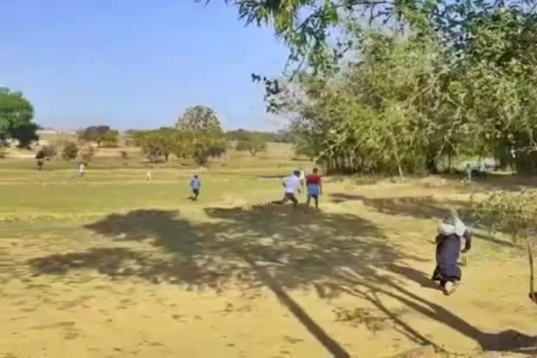 mukhiya chased children playing cricket with a stick in giridih