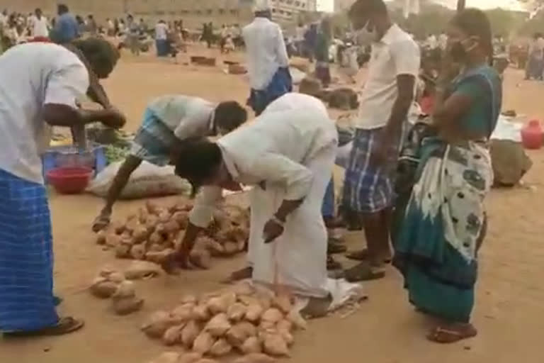 krishnagiri vegetable market place changed