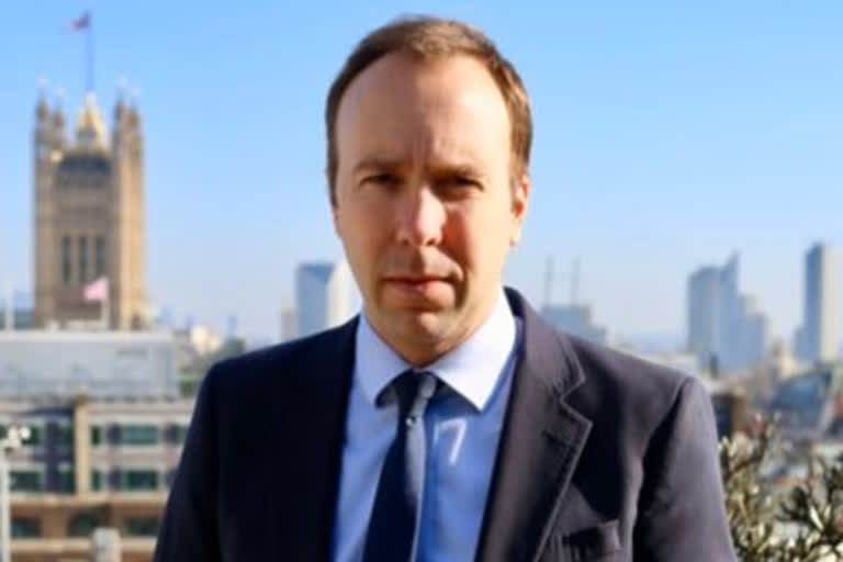 Britain's Health Secretary Matt Hancock