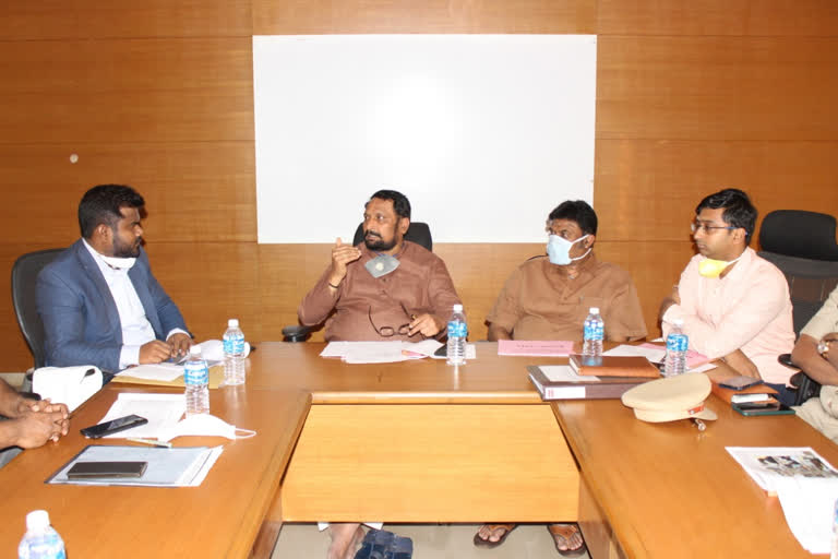 meeting held by Deputy Chief Minister Lakshmana Lavadi