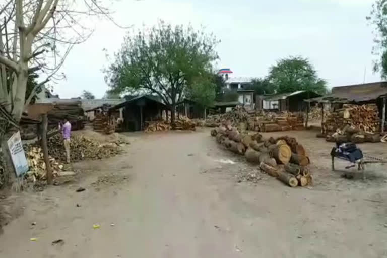 punhana wood market is completely shut down in nuh