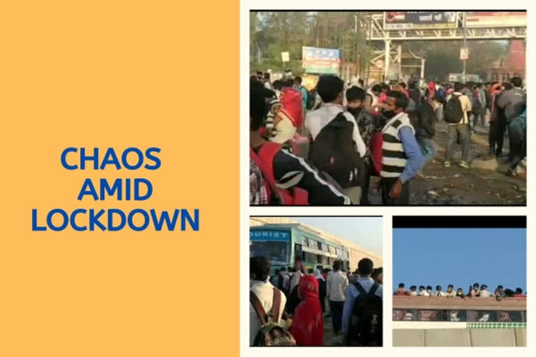 UP: Chaos in buses being run for people in Ghaziabad