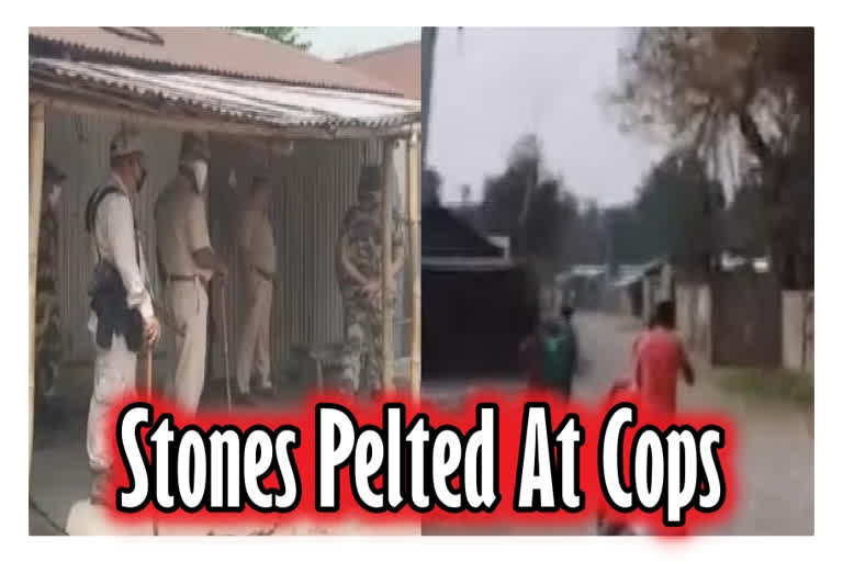 Assam: Stones pelted at cops for enforcing Covid-19 lockdown