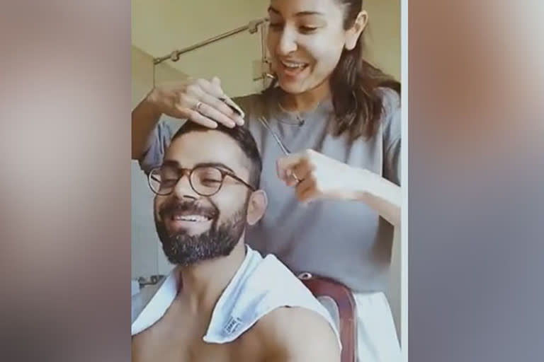 Anushka turns hairstylist, gives haircut to Virat amid quarantine